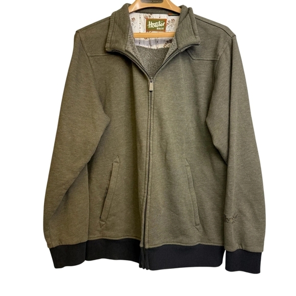 Men's Olive Green Sweater By Howter Bros. Pre-owned Excellent Conditions Sz L - Picture 1 of 12